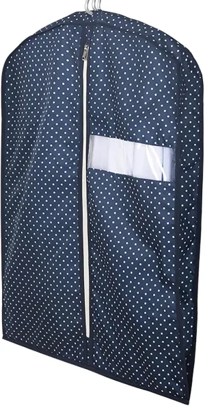 Garment Bags, Suit Bag Hanging Garment Bags for Closet Storage with Clear Window Clothes Cover for Dresses, Coats Three-Dimensional(Blue,60x9x80cm/24x4x31in)