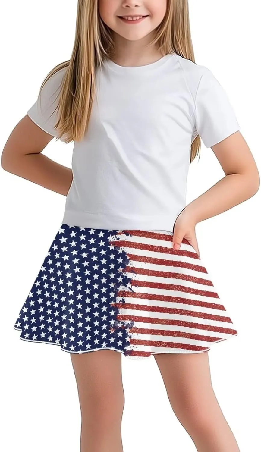 Girls Tennis Skirt with Pockets High Waisted Cozy Athletic Skorts Lightweight Trendy Golf Skirts for 5-14 Years