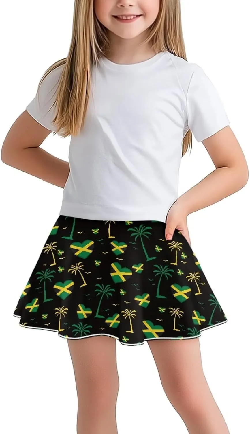 Girls Tennis Skirt with Pockets High Waisted Cozy Athletic Skorts Lightweight Trendy Golf Skirts for 5-14 Years