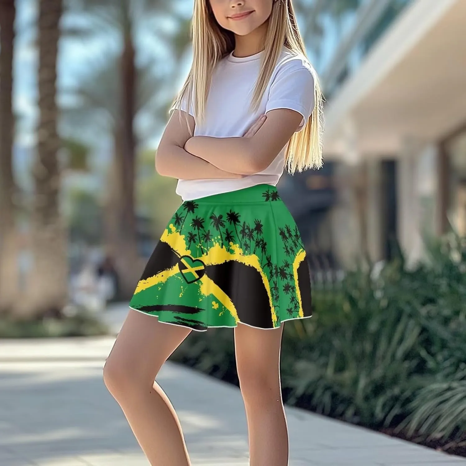 Girls Tennis Skirt with Pockets High Waisted Cozy Athletic Skorts Lightweight Trendy Golf Skirts for 5-14 Years