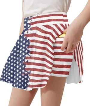 Girls Tennis Skirt with Pockets High Waisted Cozy Athletic Skorts Lightweight Trendy Golf Skirts for 5-14 Years
