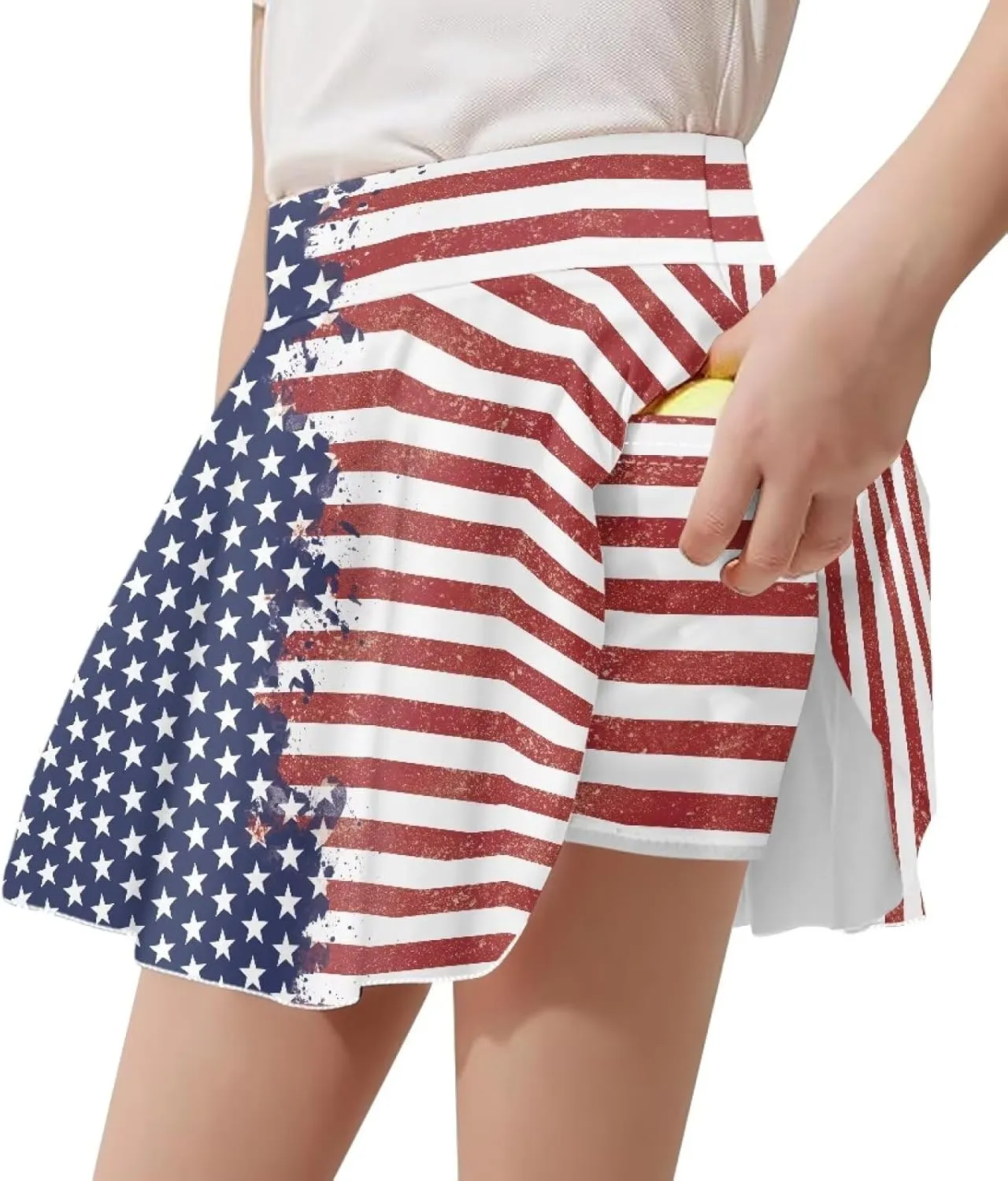 Girls Tennis Skirt with Pockets High Waisted Cozy Athletic Skorts Lightweight Trendy Golf Skirts for 5-14 Years