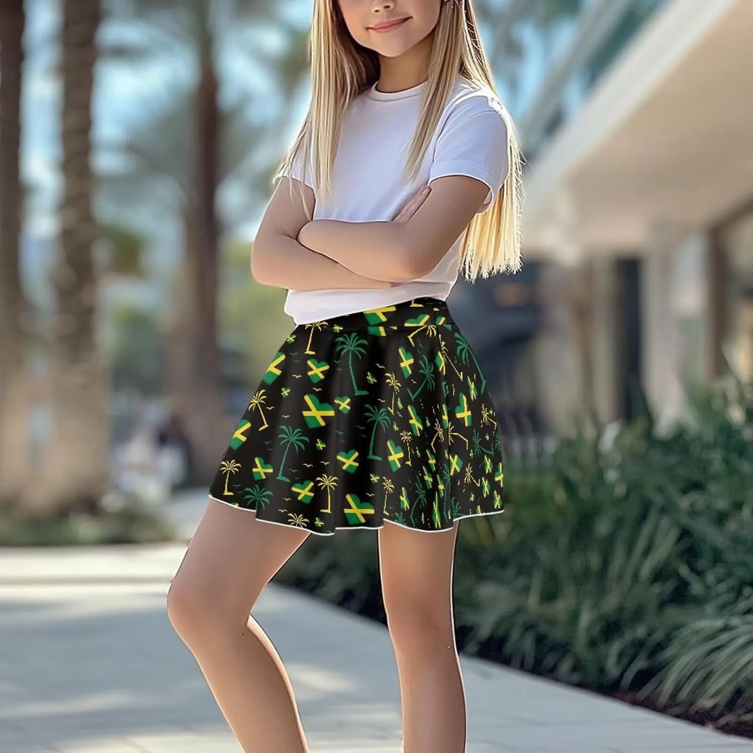Girls Tennis Skirt with Pockets High Waisted Cozy Athletic Skorts Lightweight Trendy Golf Skirts for 5-14 Years