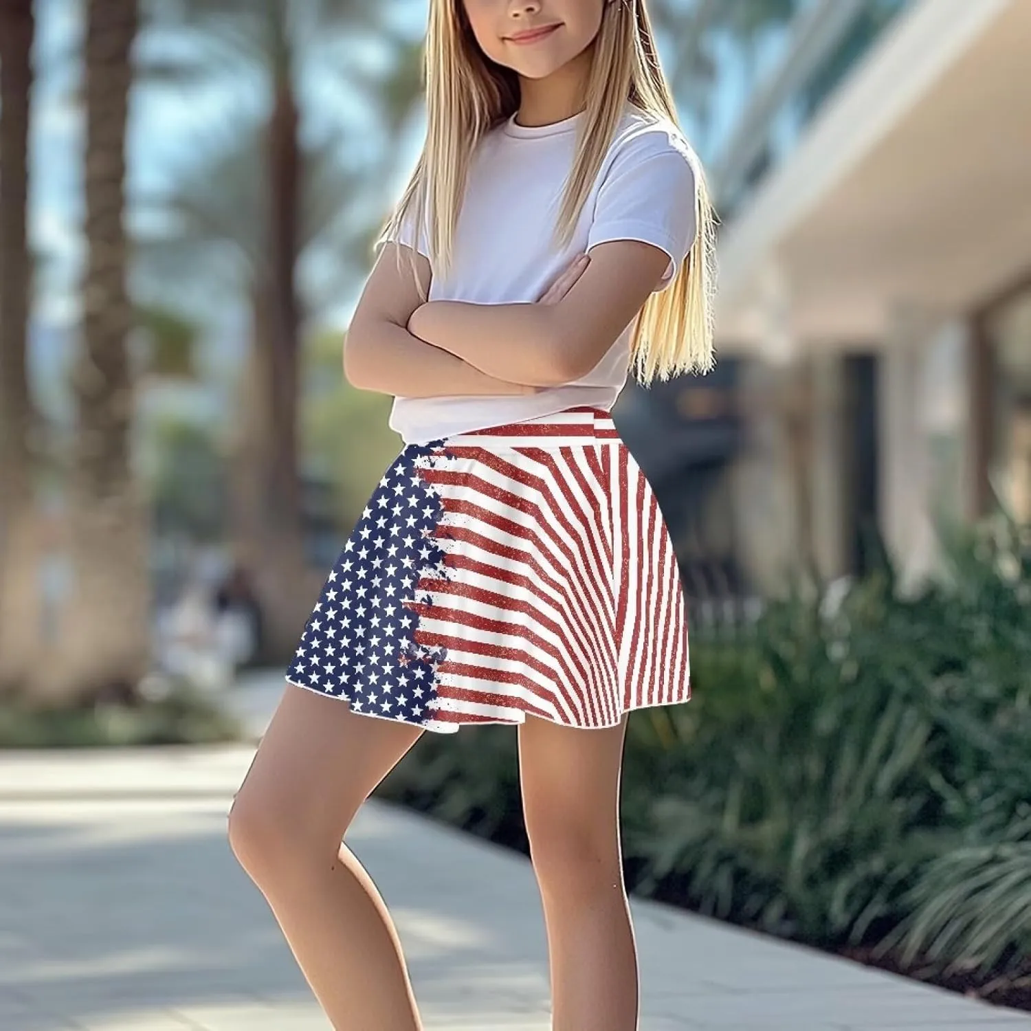 Girls Tennis Skirt with Pockets High Waisted Cozy Athletic Skorts Lightweight Trendy Golf Skirts for 5-14 Years