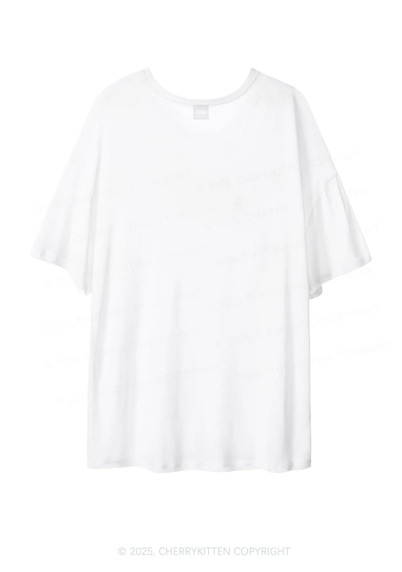 God Given Bisexual Right Pride Y2K Sheer Boyfriend Tee Cherrykitten