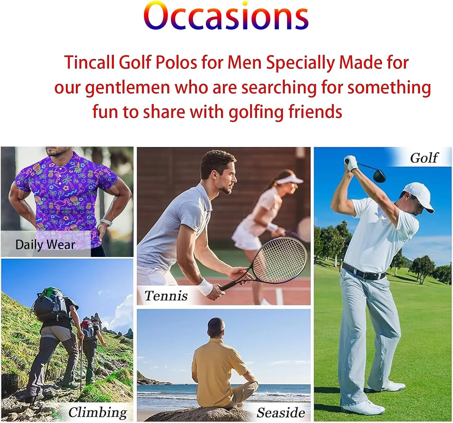 Golf Shirts for Men,Dry Fit Athletic Short Sleeve Polo Shirts,Performance 4 Way Stretch Golf Polos with UPF 50