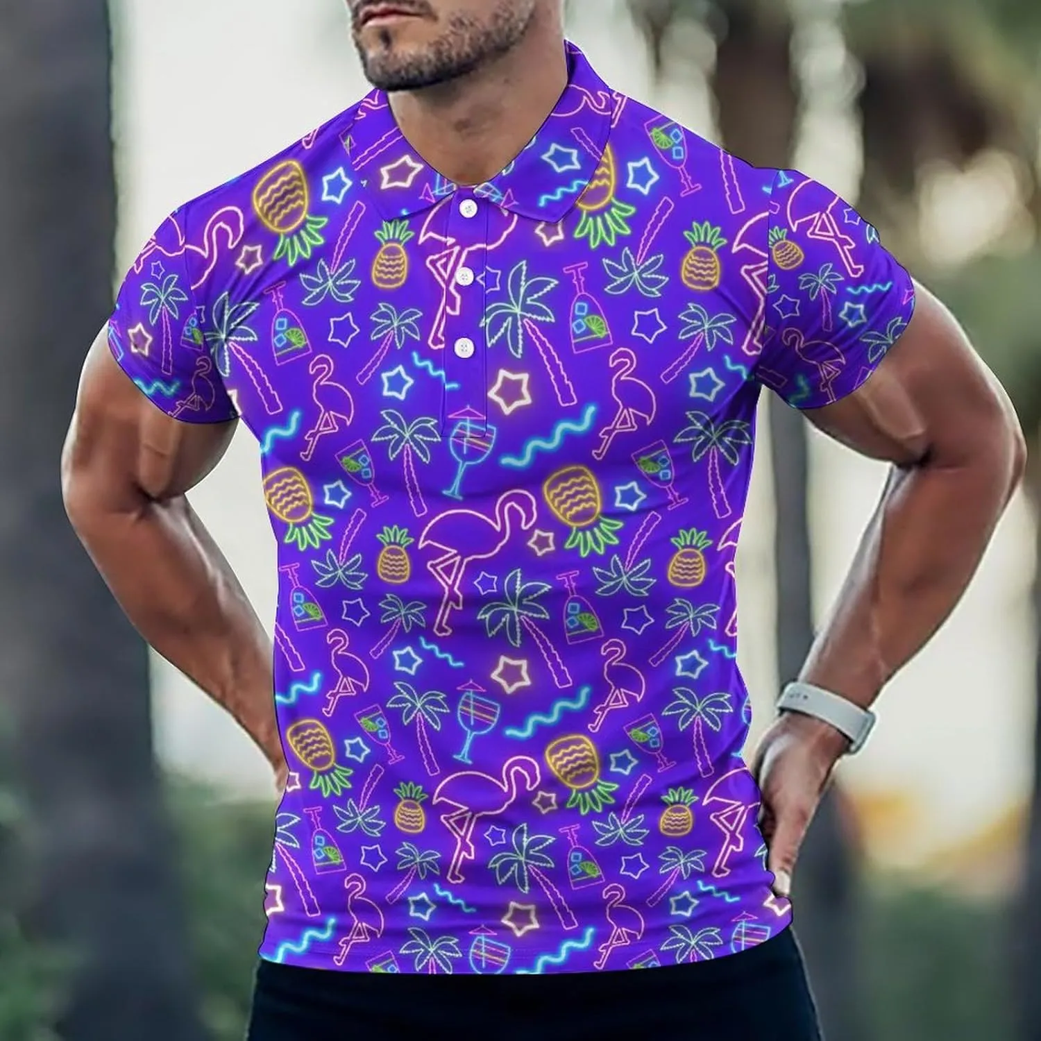 Golf Shirts for Men,Dry Fit Athletic Short Sleeve Polo Shirts,Performance 4 Way Stretch Golf Polos with UPF 50