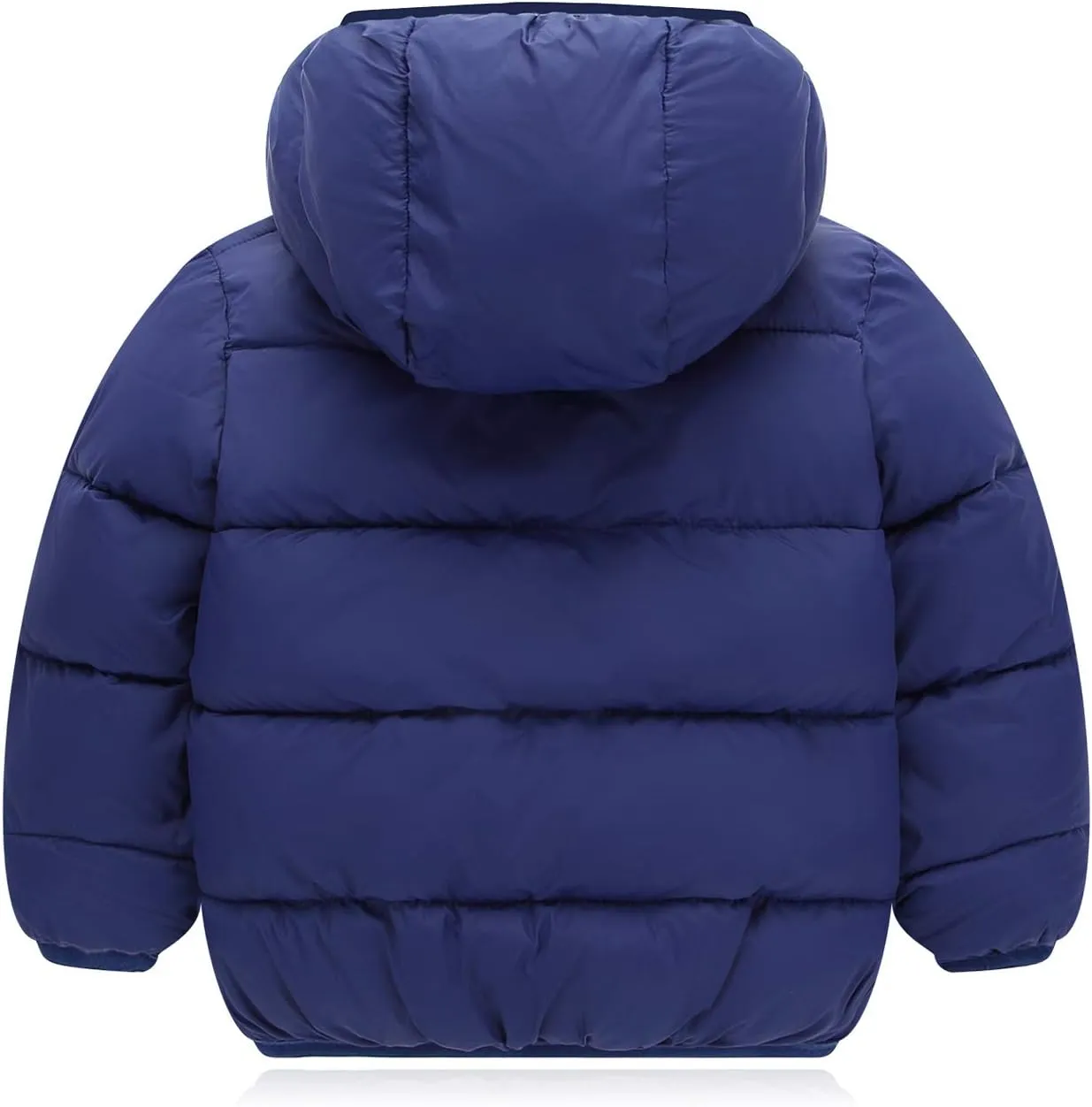 Happy Cherry Baby Kids Hooded Winter Coat Puffer Down Jacket Windproof Fleece Lined