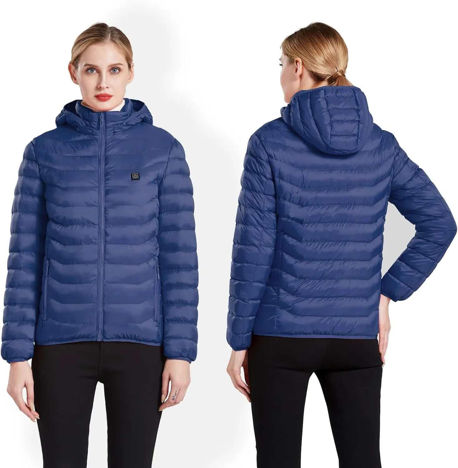 Heated Jacket, ANTARCTICA Lightweight Heating Jackets with 5V/3A Power Bank, 5 Areas Heating Winter Coat for Men and Women