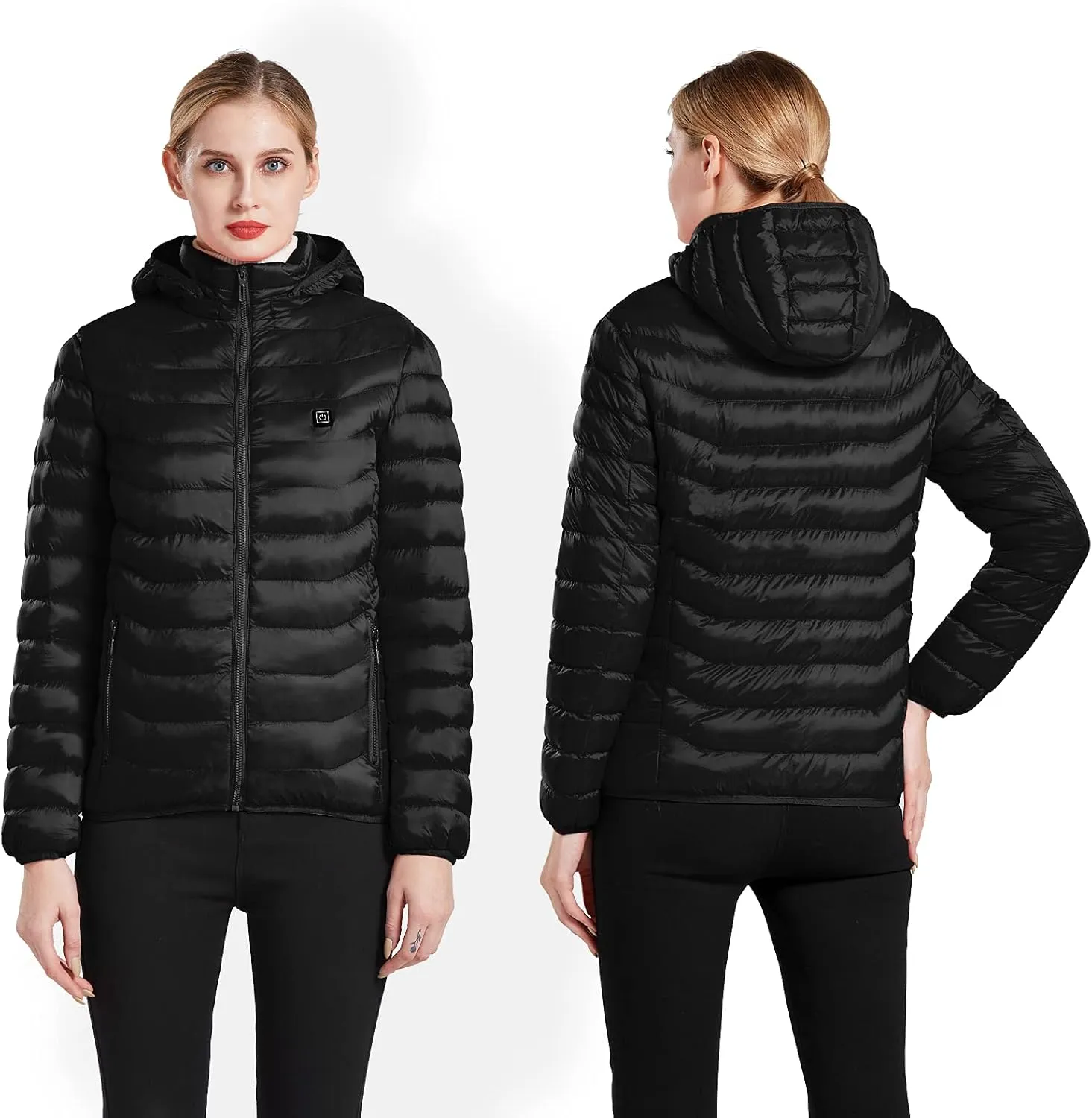 Heated Jacket, ANTARCTICA Lightweight Heating Jackets with 5V/3A Power Bank, 5 Areas Heating Winter Coat for Men and Women