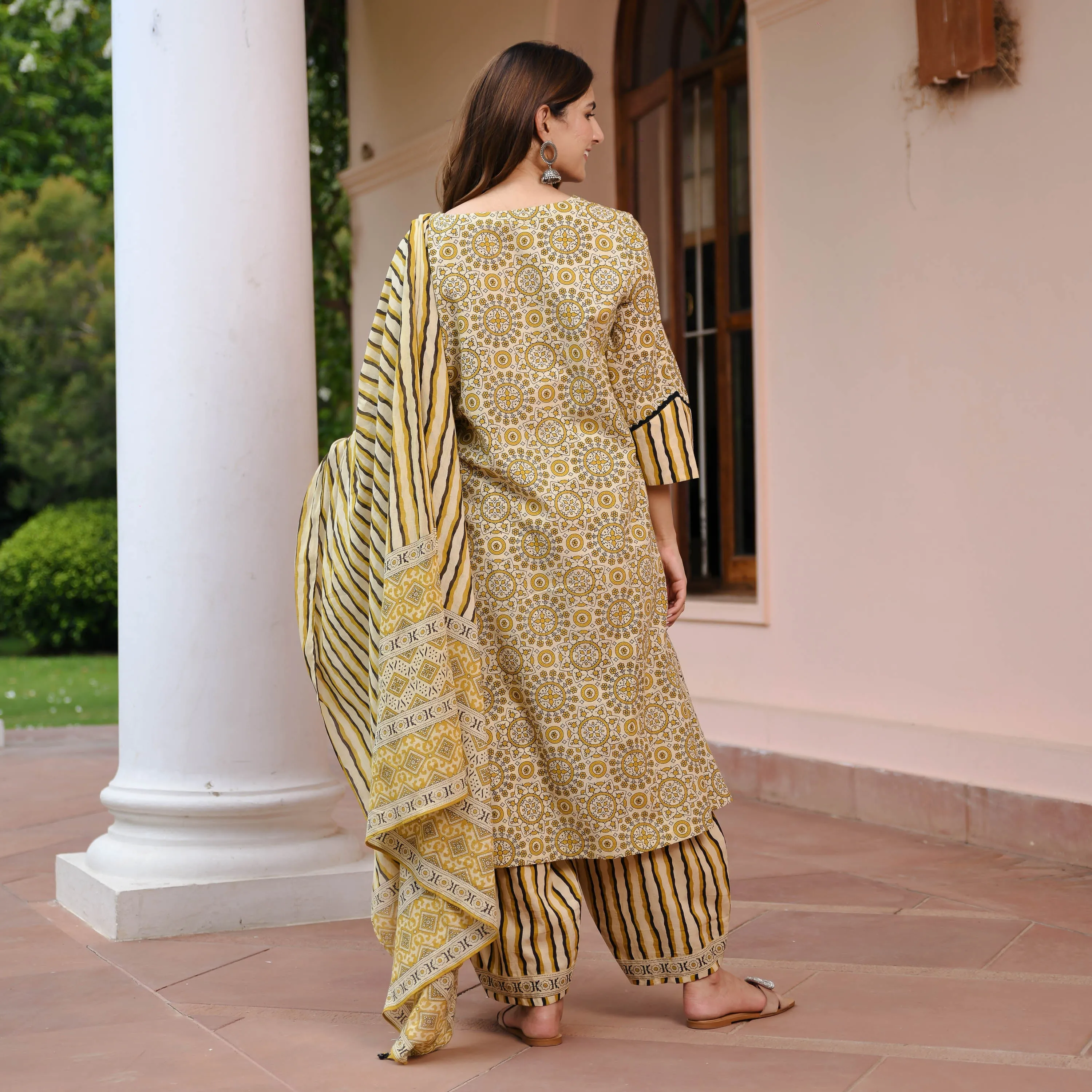 Heritage Handblock Suit Set