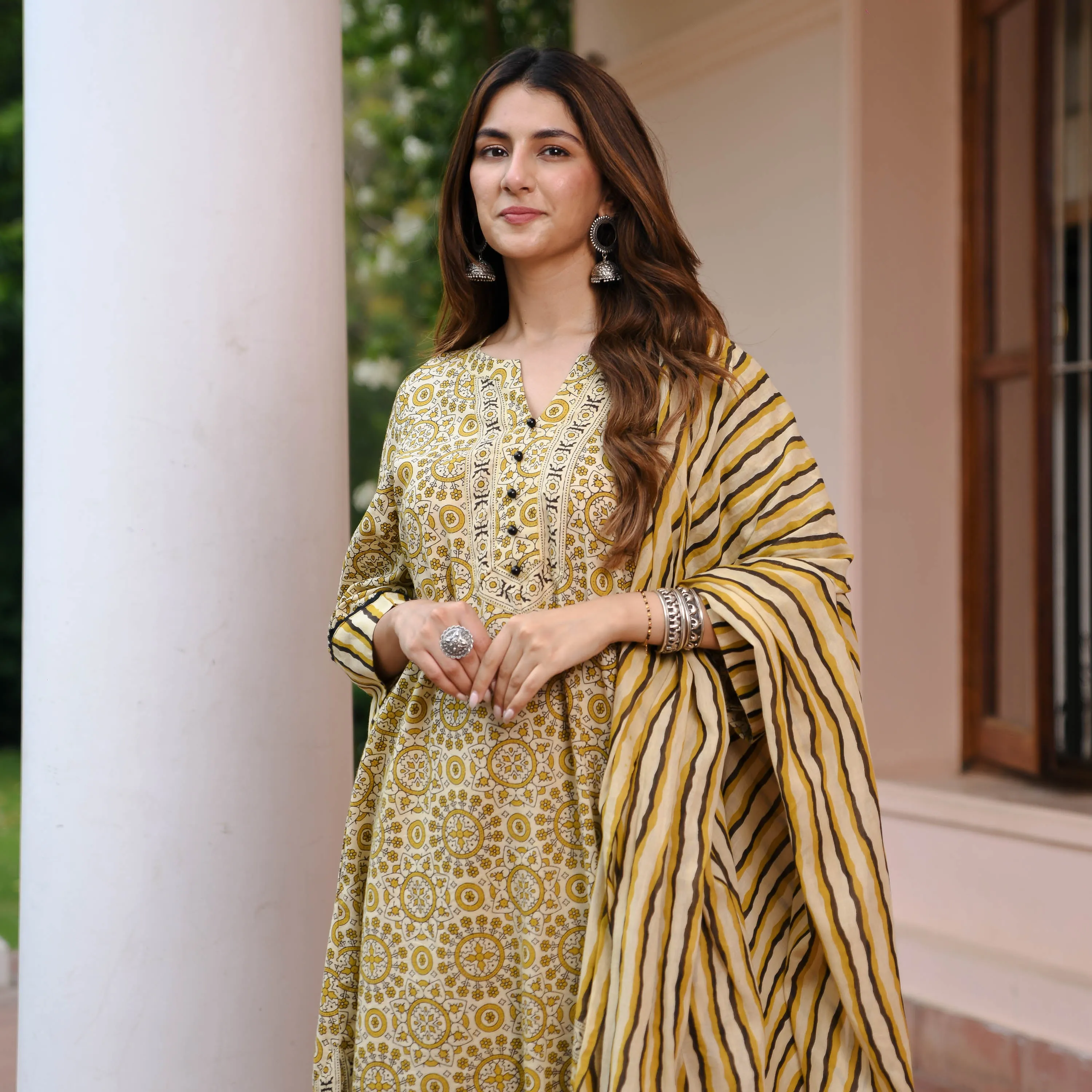 Heritage Handblock Suit Set