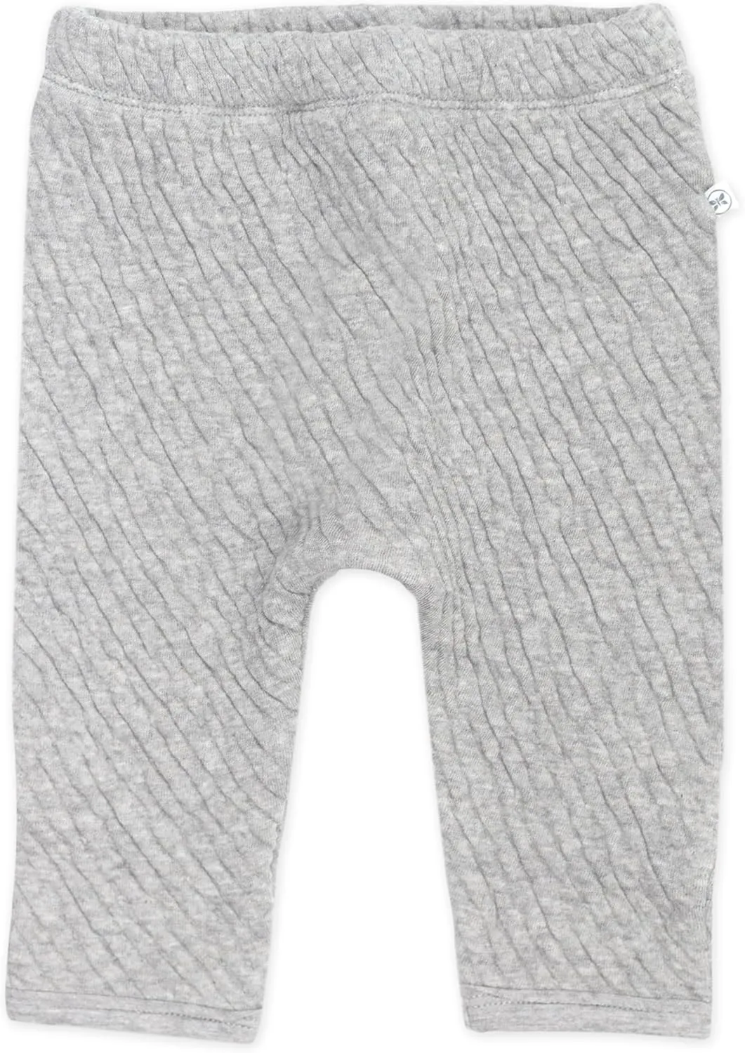 HonestBaby Matelasse Harem Pants Cozy Roomy Fit Pull on Bottoms 100% Organic Cotton for Infant Baby Boys, Girls, Unisex
