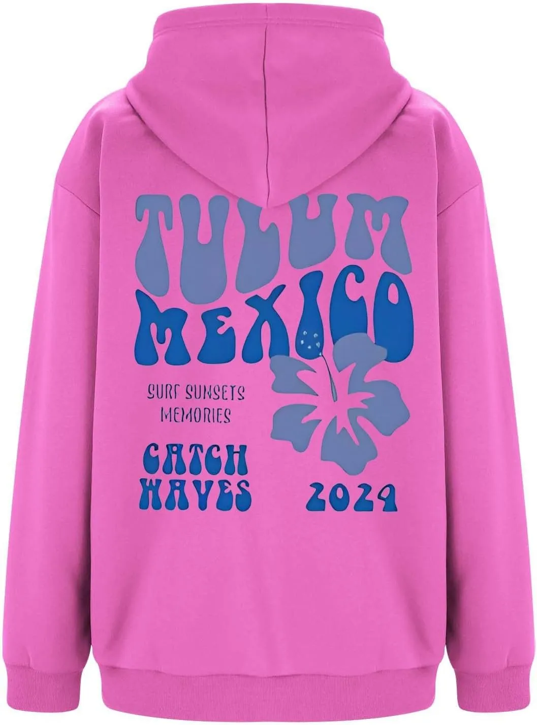 Hoodies Y2k Letter Graphic Hoodies for Women 2024 Preppy Sweatshirts Long Sleeve Drawstring Zipper Pockets Pullover