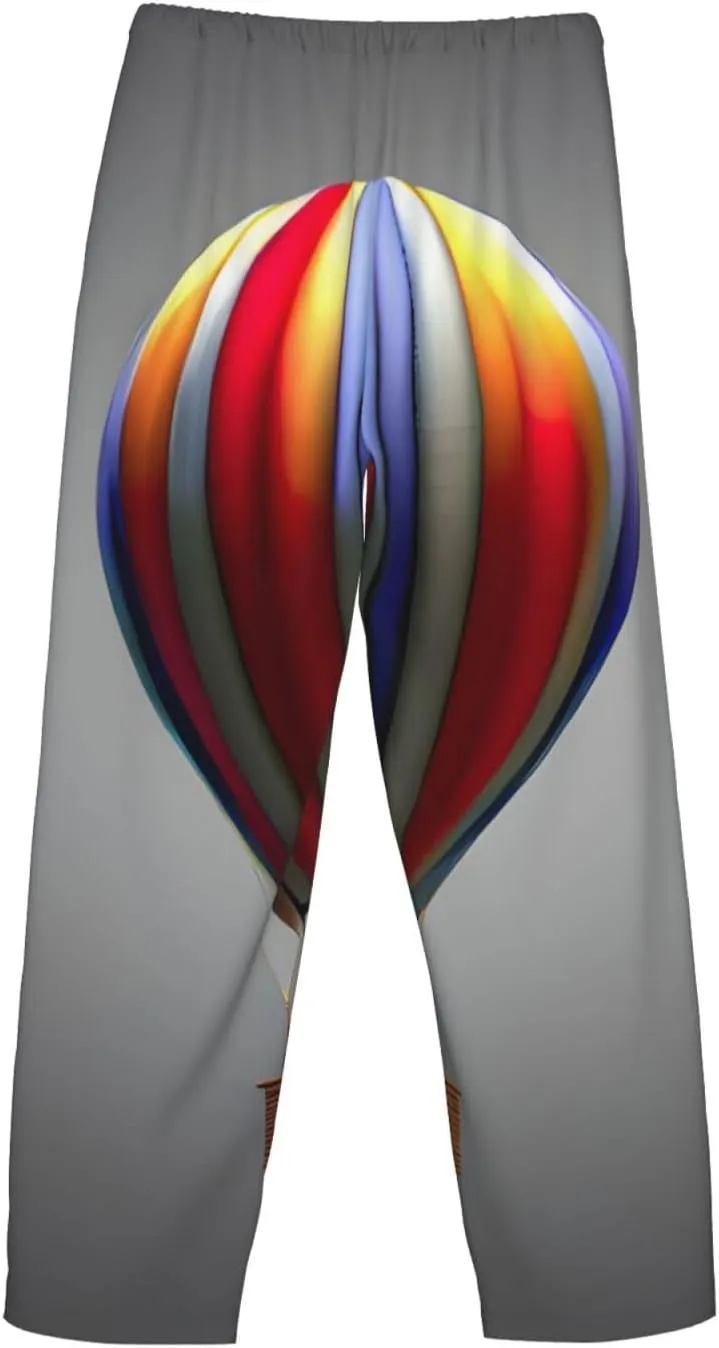 Hot Air Balloon print Pajama Pants Ultra Lightweight Pjs Bottoms Sleepwear Bottom Pants with Pocket Drawstring