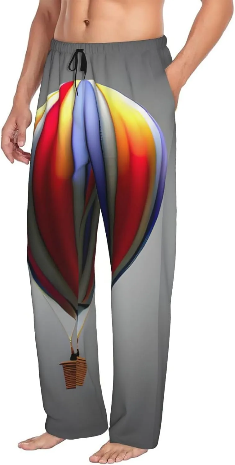 Hot Air Balloon print Pajama Pants Ultra Lightweight Pjs Bottoms Sleepwear Bottom Pants with Pocket Drawstring