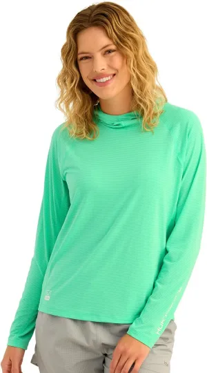 HUK Women's A1a Hoodie Lightweight Hooded Fishing Shirt, Sun Protection, Breathable, Quick-Dry Performance