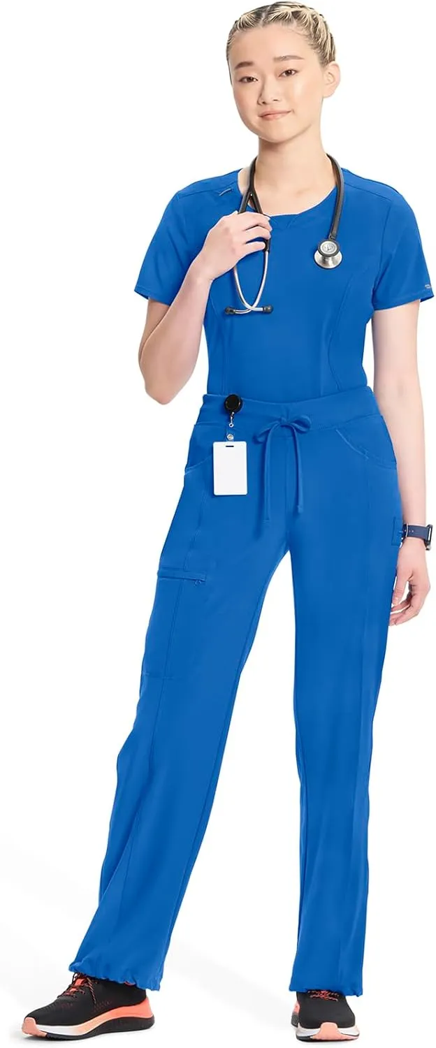 Infinity by Cherokee Straight Leg Drawstring Women Scrub Pants 360 Stretch with 4 Pockets -1123A