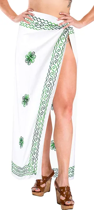LA LEELA Women Beachwear Bikini Wrap Cover up Swimwear Solid 6 ONE Size