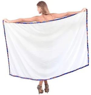 LA LEELA Women's Bikini Wrap Cover up Swimsuit Sarong Dress Solid ONE Size