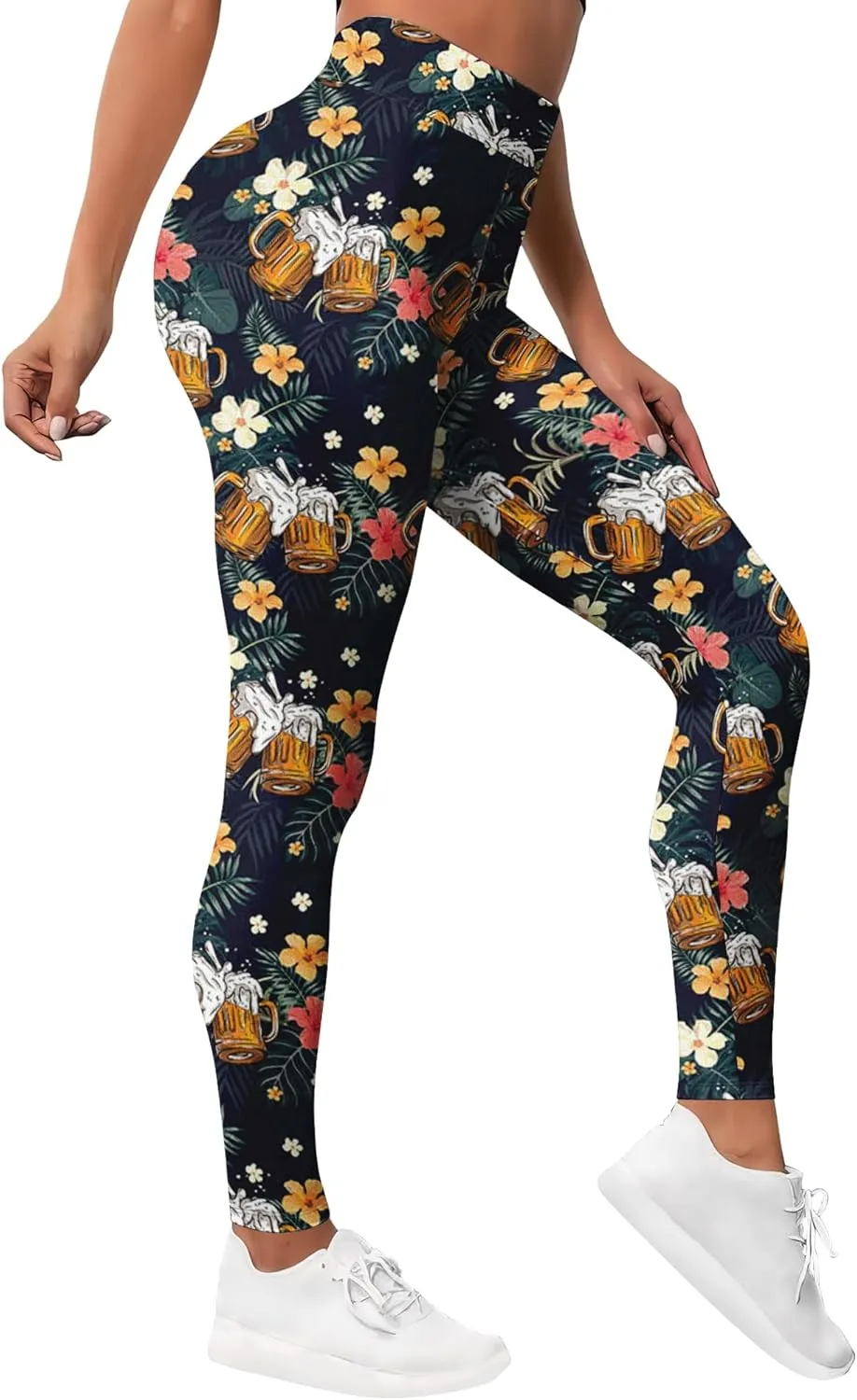Leggings for Women Workout Funny Printed Gym Athletic Womens Yoga Pants High Waisted Activewear Legging Pants