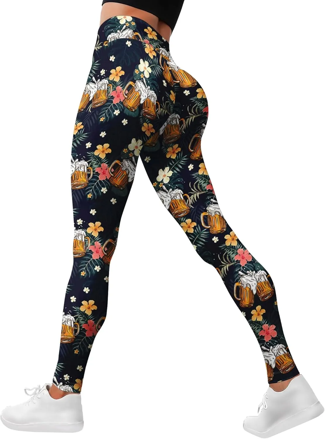 Leggings for Women Workout Funny Printed Gym Athletic Womens Yoga Pants High Waisted Activewear Legging Pants