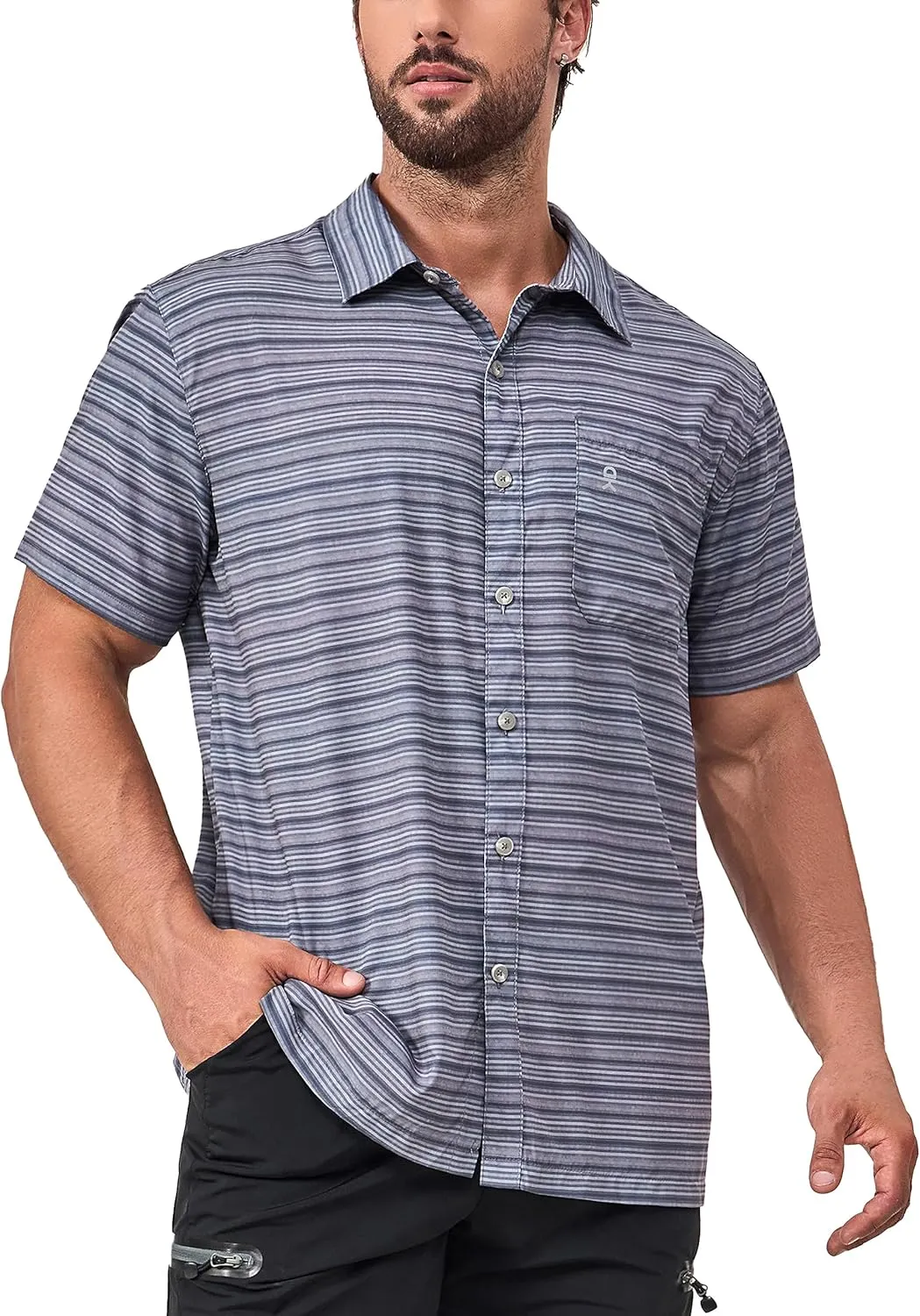 Little Donkey Andy Men's Lightweight Quick Dry Breathable Shirts for Golf Hiking Casual UPF50