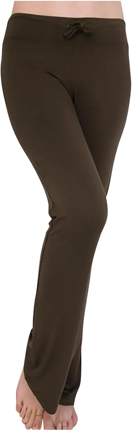 Loose Yoga Pants for Women Casual Trendy Solid Color Drawstring Trousers Elegant High Waist Wide Leg Long Pants 2025