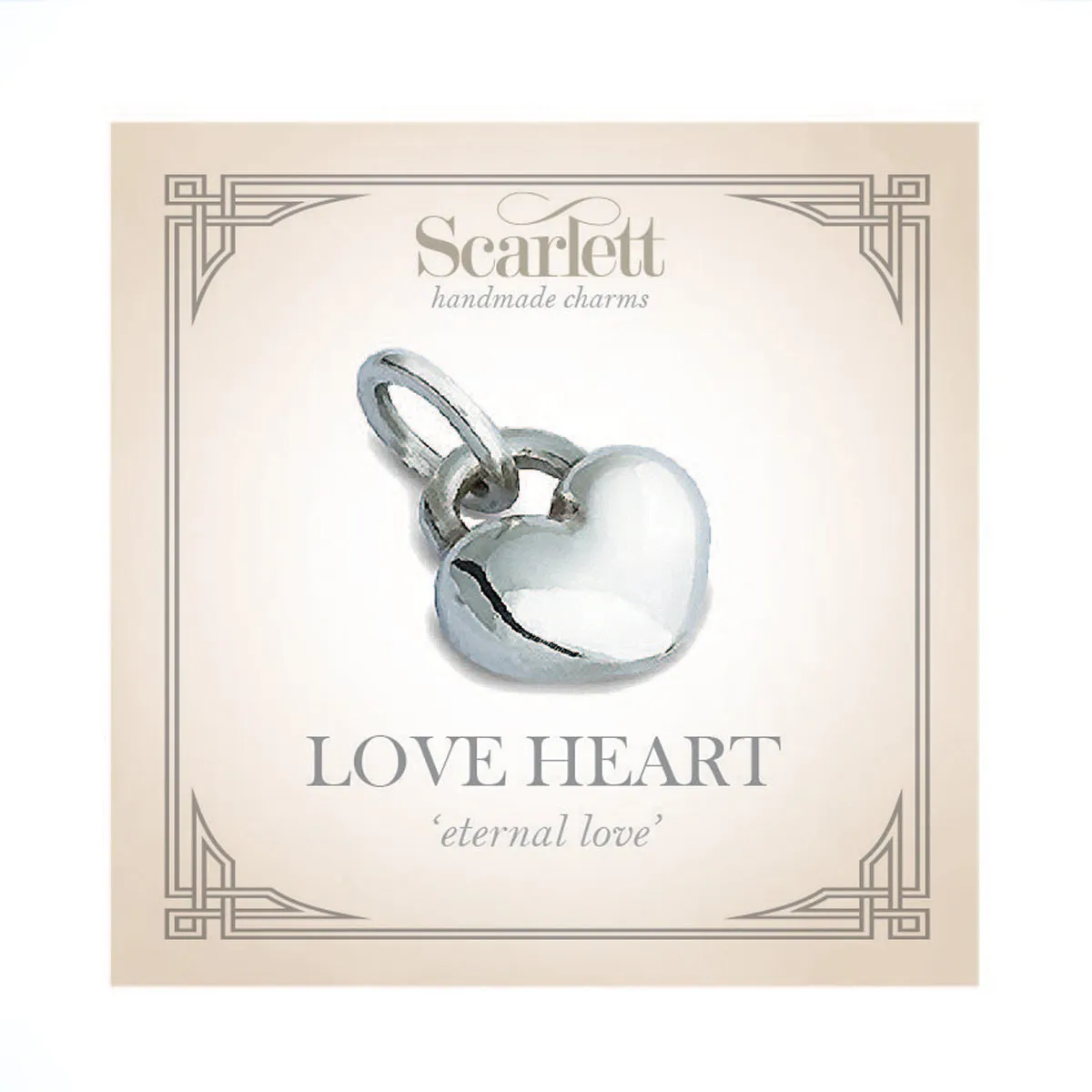 Love Heart Rose Gold Charm