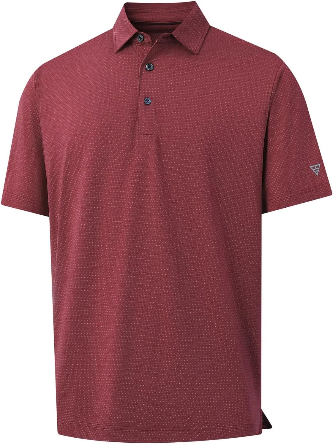 M MAELREG Mens Golf Shirts Moisture Wicking Dry Fit Business Casual Stretch Jacquard Short Sleeve Golf Polo Shirts for Men