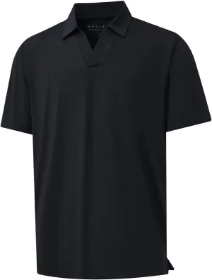 M MAELREG V Neck Polo Shirts for Men Performance Casual Moisture Wicking Mens Golf Polo Shirts Short Sleeve with Collar