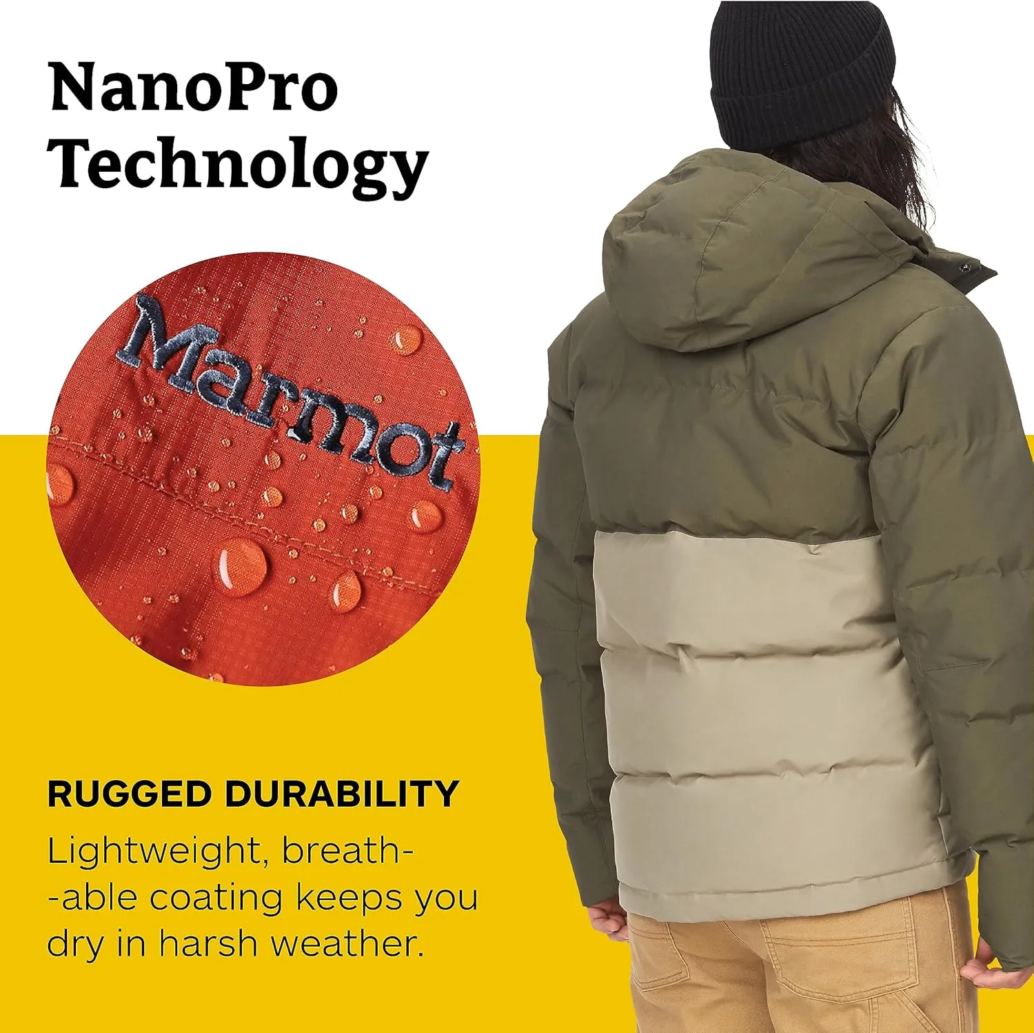 MARMOT Men's Fordham Down Jacket - Waterproof, Breathable 700-Fill Insulated Puffer Coat