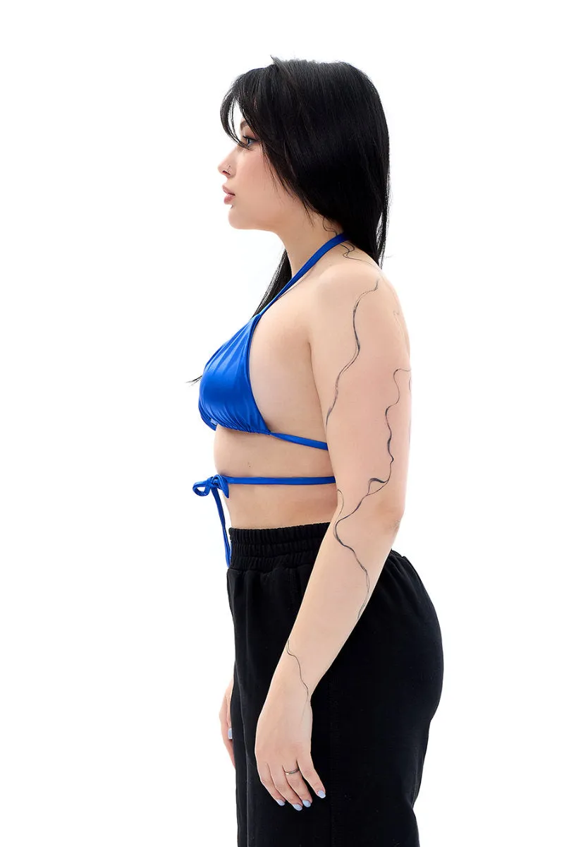 MÆD Bikini Top - Glam Blue