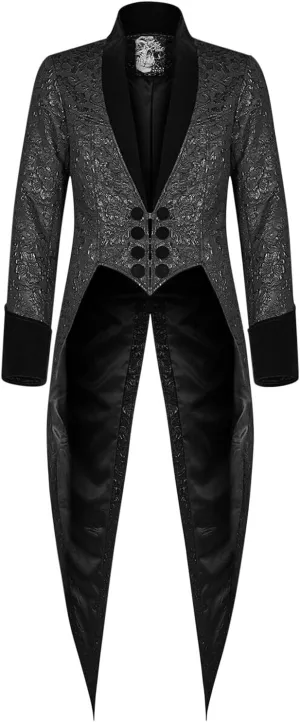 Medieval Costumes Steampunk Long Trench Coat Gothic Victorian Vintage Tailcoat Jacket Mens Lapel Collar Button Coats