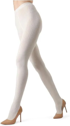 MeMoi Boston Ribbed Cotton Tights for Women, Cozy and Warm Durable Sweater Tights - Sizes Small to Queen 2