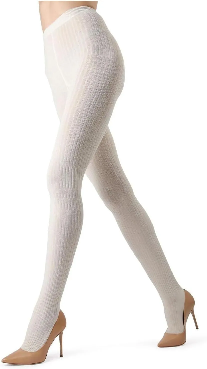 MeMoi Boston Ribbed Cotton Tights for Women, Cozy and Warm Durable Sweater Tights - Sizes Small to Queen 2