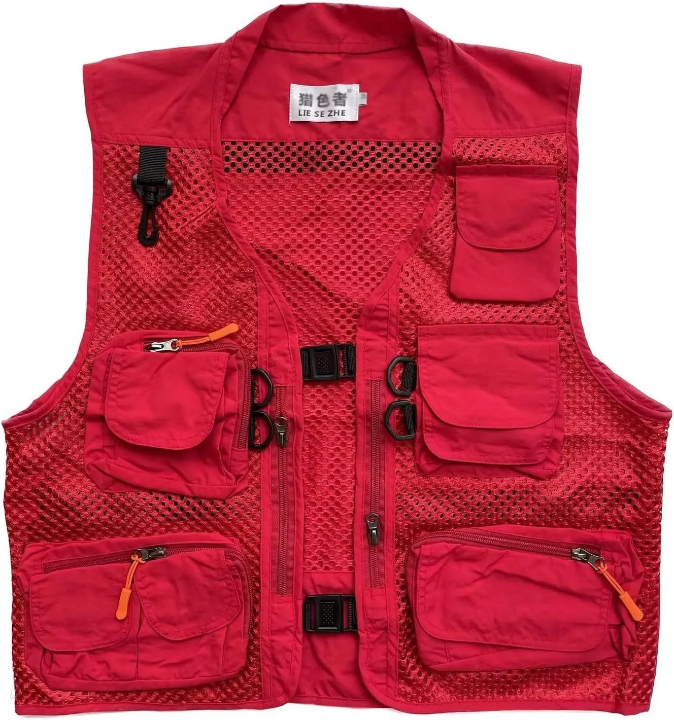 Men Mesh Breathable Multi-Pocket Vest Outdoor Travelers Fly Fishing Photography