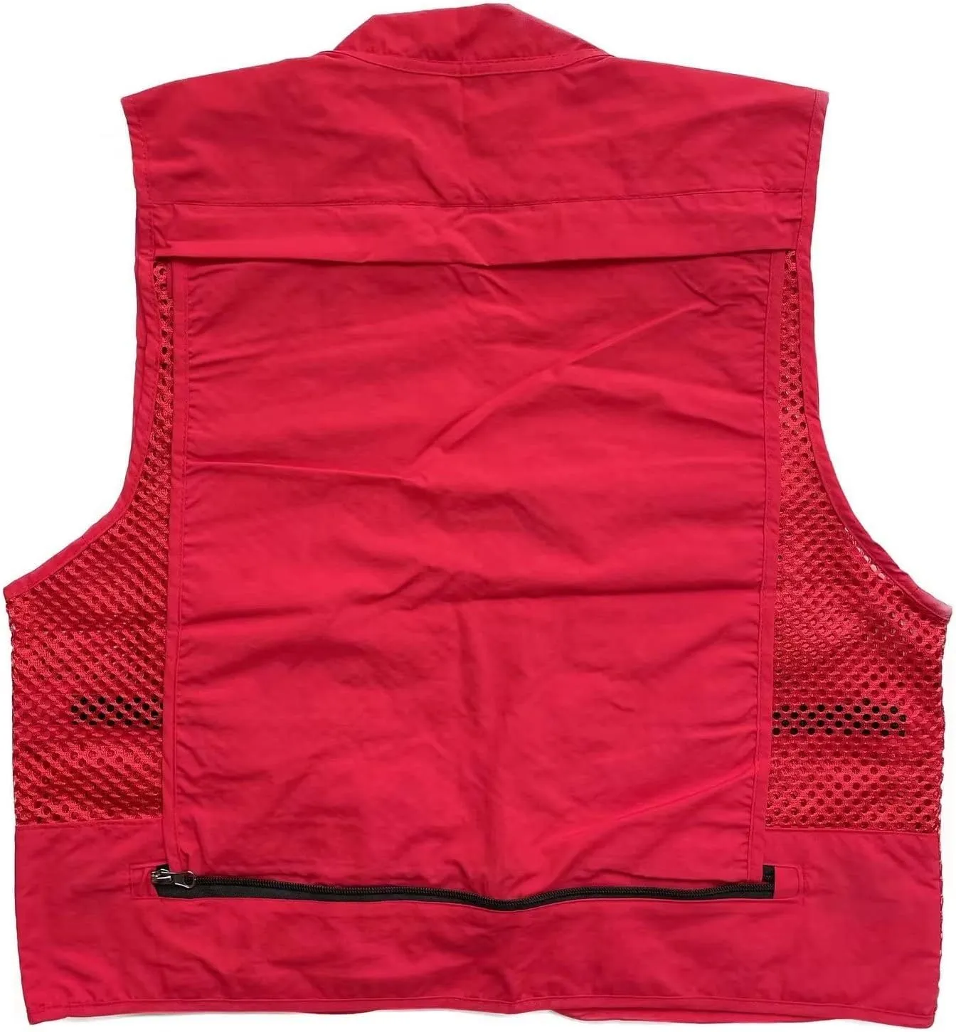 Men Mesh Breathable Multi-Pocket Vest Outdoor Travelers Fly Fishing Photography