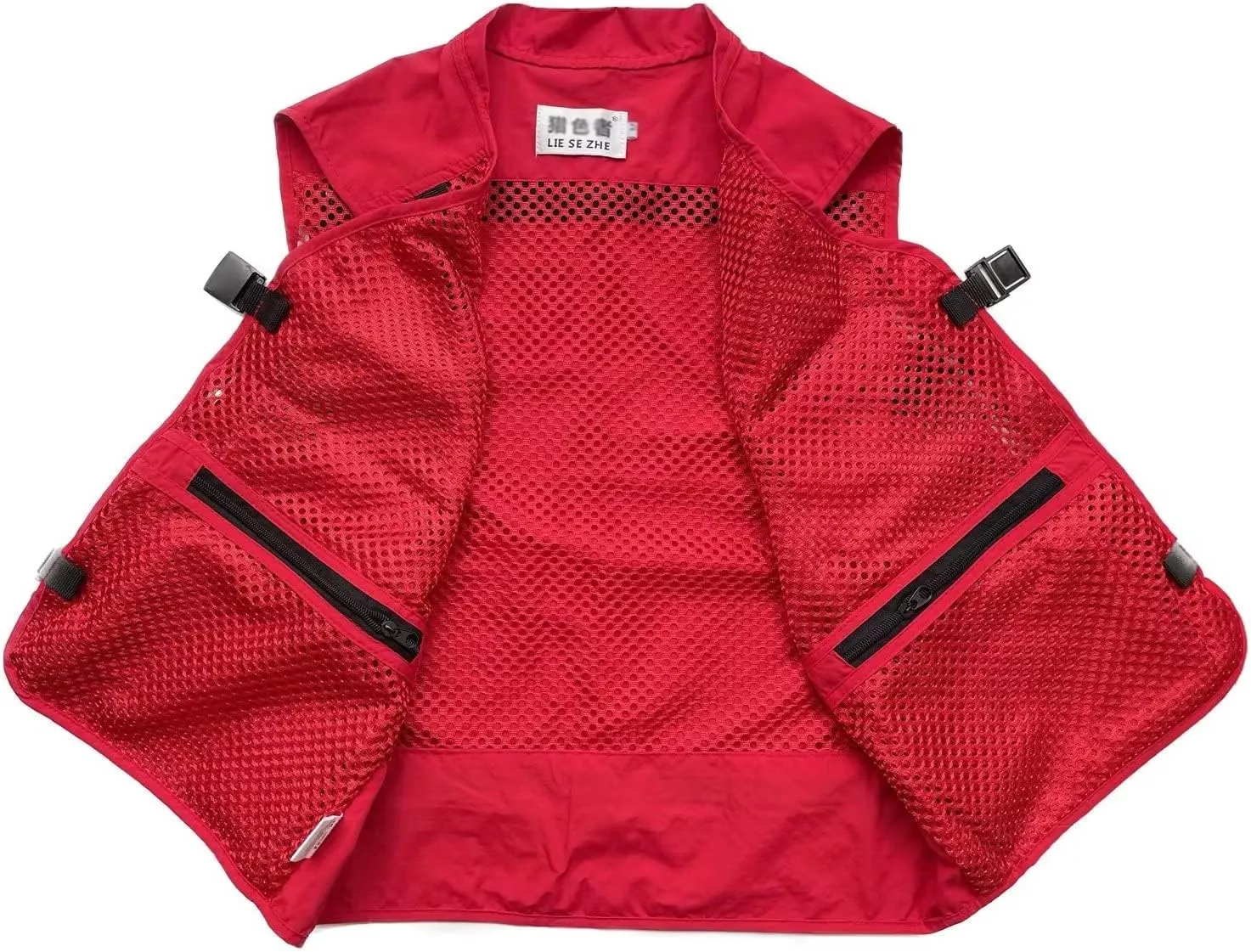 Men Mesh Breathable Multi-Pocket Vest Outdoor Travelers Fly Fishing Photography