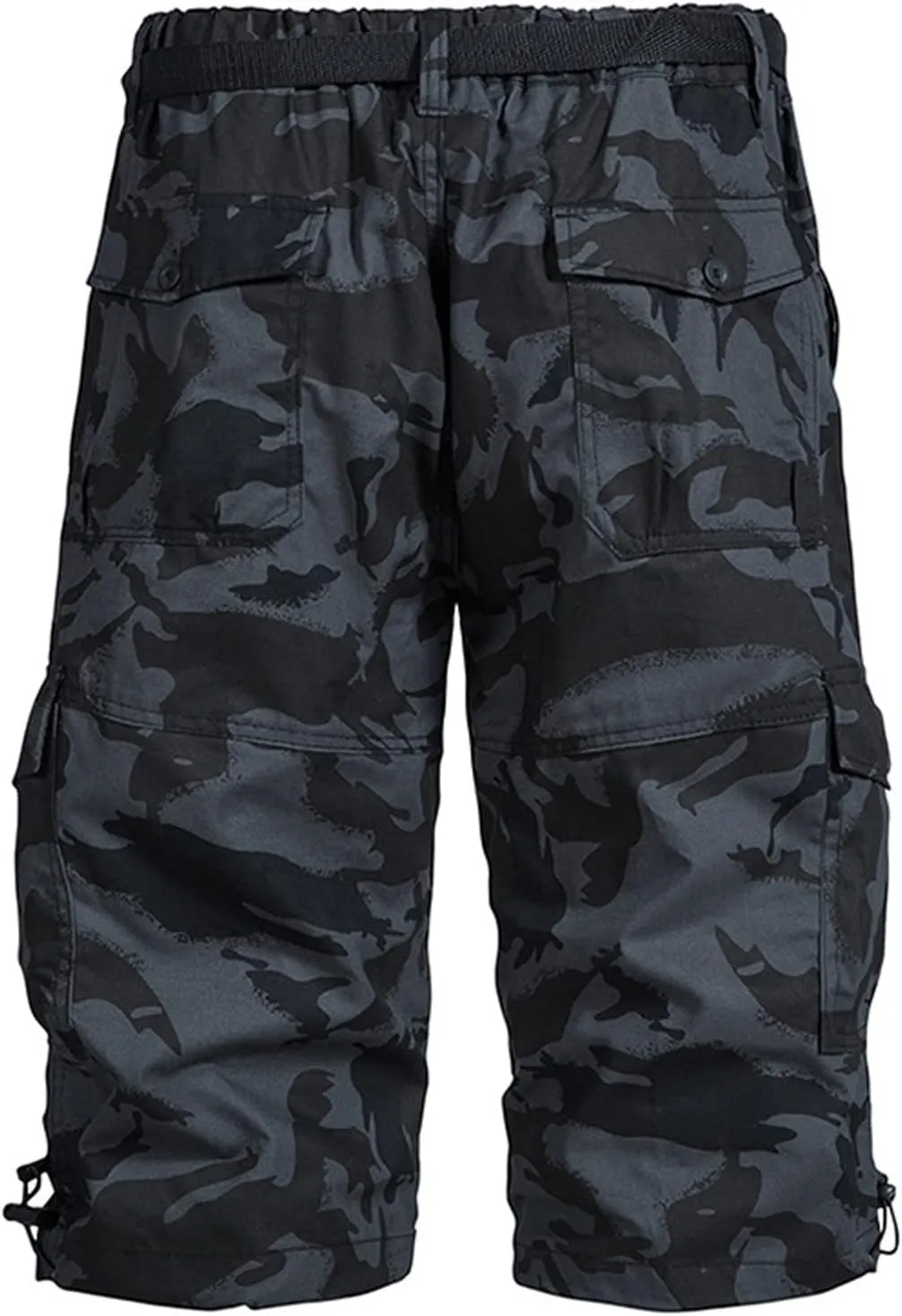 Men's Athletic Shorts Cotton Cargo Comfy Shorts Elastic Waist Summer Classic Fit Shorts with Pockets Baggy Shorts
