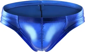 Mens Boxer Briefs Men's Fashion Underpants Leather Wrinkled Undewear Pant Small Boxer Briefs With Bronzing