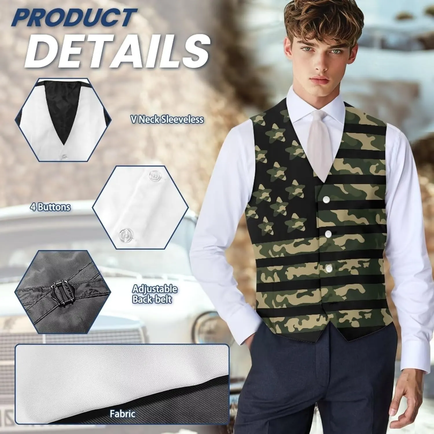 Men's Casual Plus Size Vest Dress Vest for Men Wedding Woven Cloth Slim Fit Waistcoat Jacket Tank Top