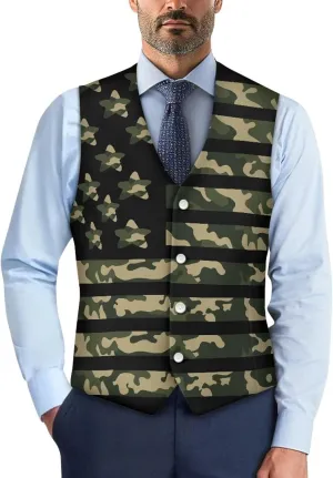 Men's Casual Plus Size Vest Dress Vest for Men Wedding Woven Cloth Slim Fit Waistcoat Jacket Tank Top