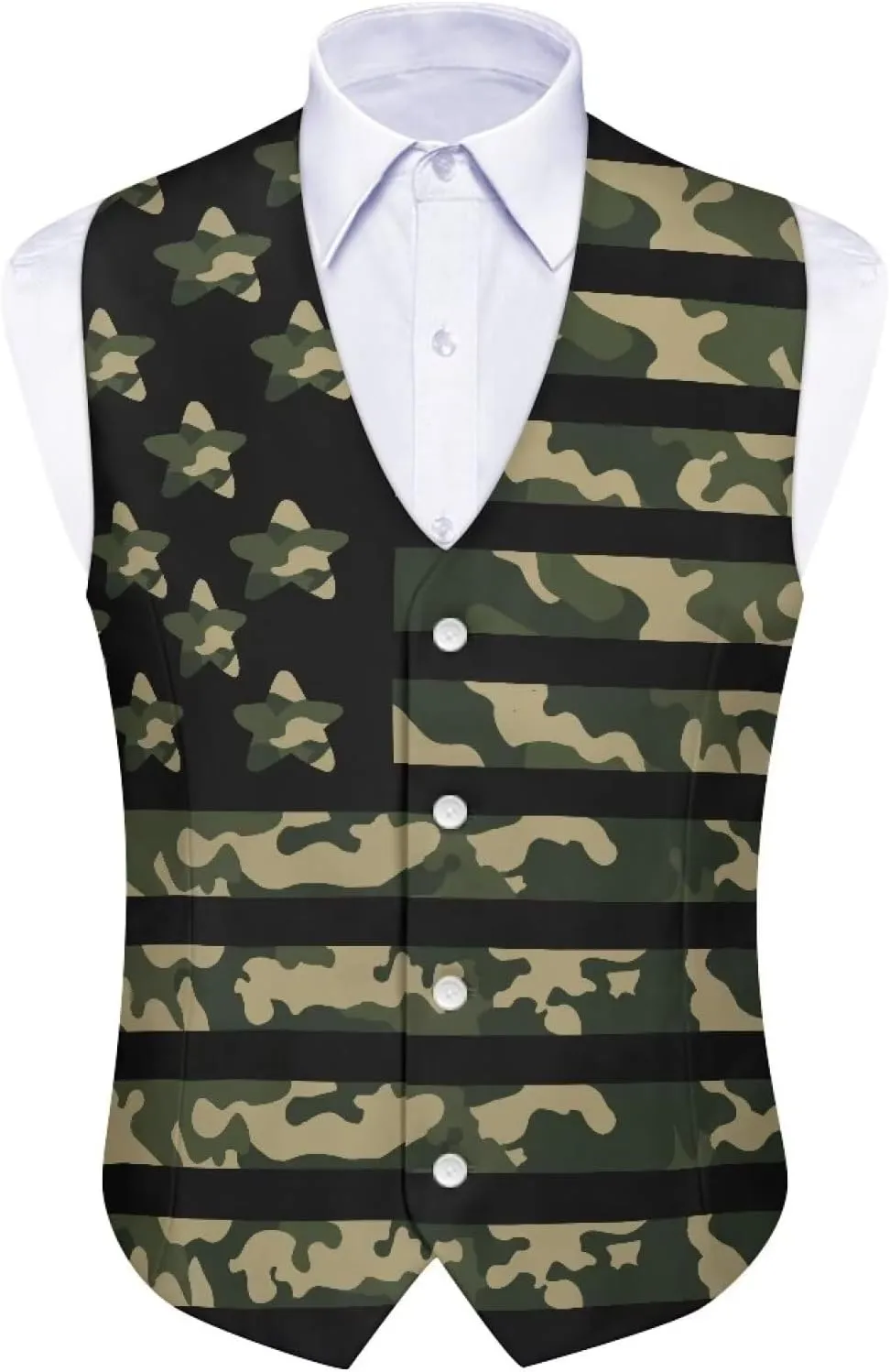 Men's Casual Plus Size Vest Dress Vest for Men Wedding Woven Cloth Slim Fit Waistcoat Jacket Tank Top