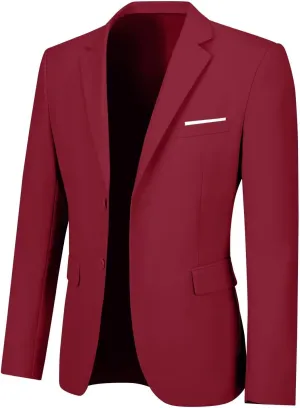 Men's Casual Suit Blazer Tux Separates Jacket Slim Fit 2 Button Lightweight Men Suits Sport Coats for Wedding Prom Party