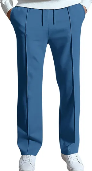 Men's Dress Pants Slim Fit Pleated Trousers for Office Business and Formal Events Pantalones de Hombre Slacks