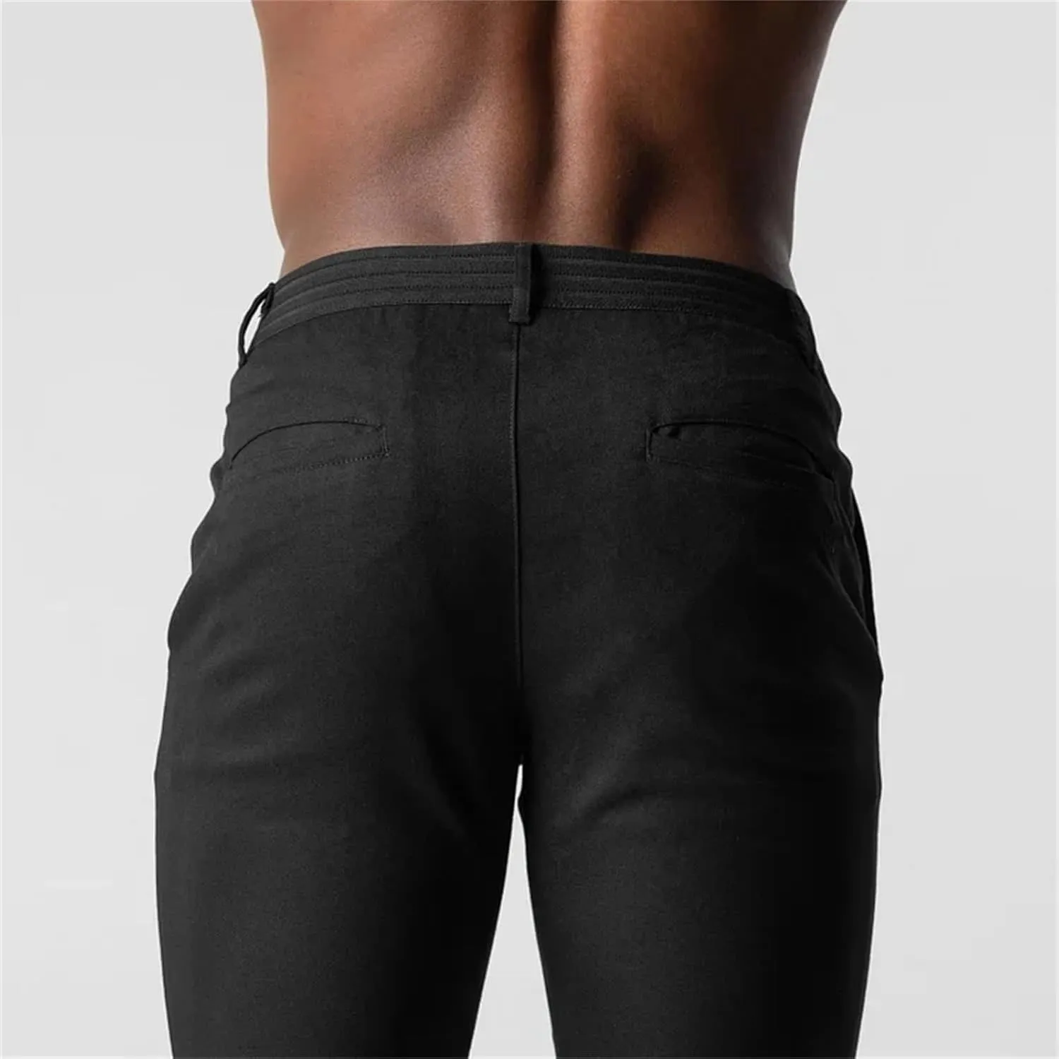 Mens Flat Front Dress Pant Fashion Slim Fit Stretch Tapered Golf Pant Casual Skinny Straight Leg Travel Slacks Chinos