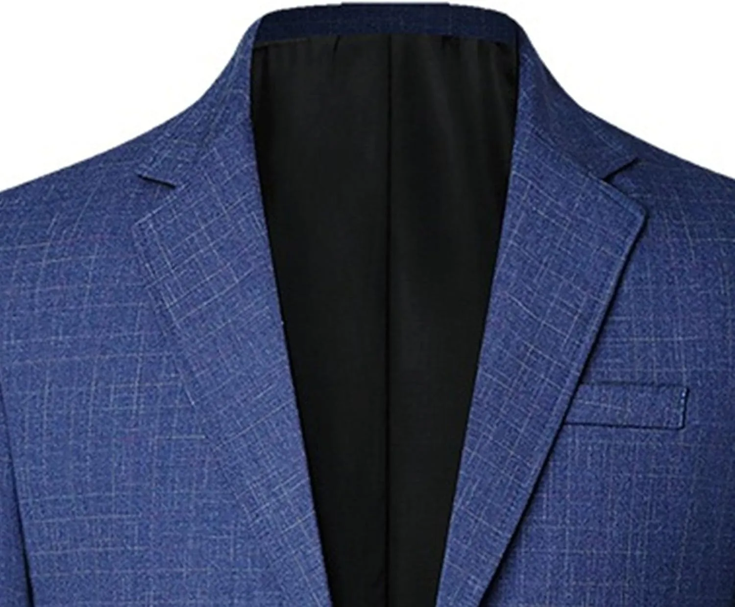 Men's Plaid Casual Suit Jacket Two Button Lightweight Sport Coat Slim Fit Business Formal Dress Blazer Jacket