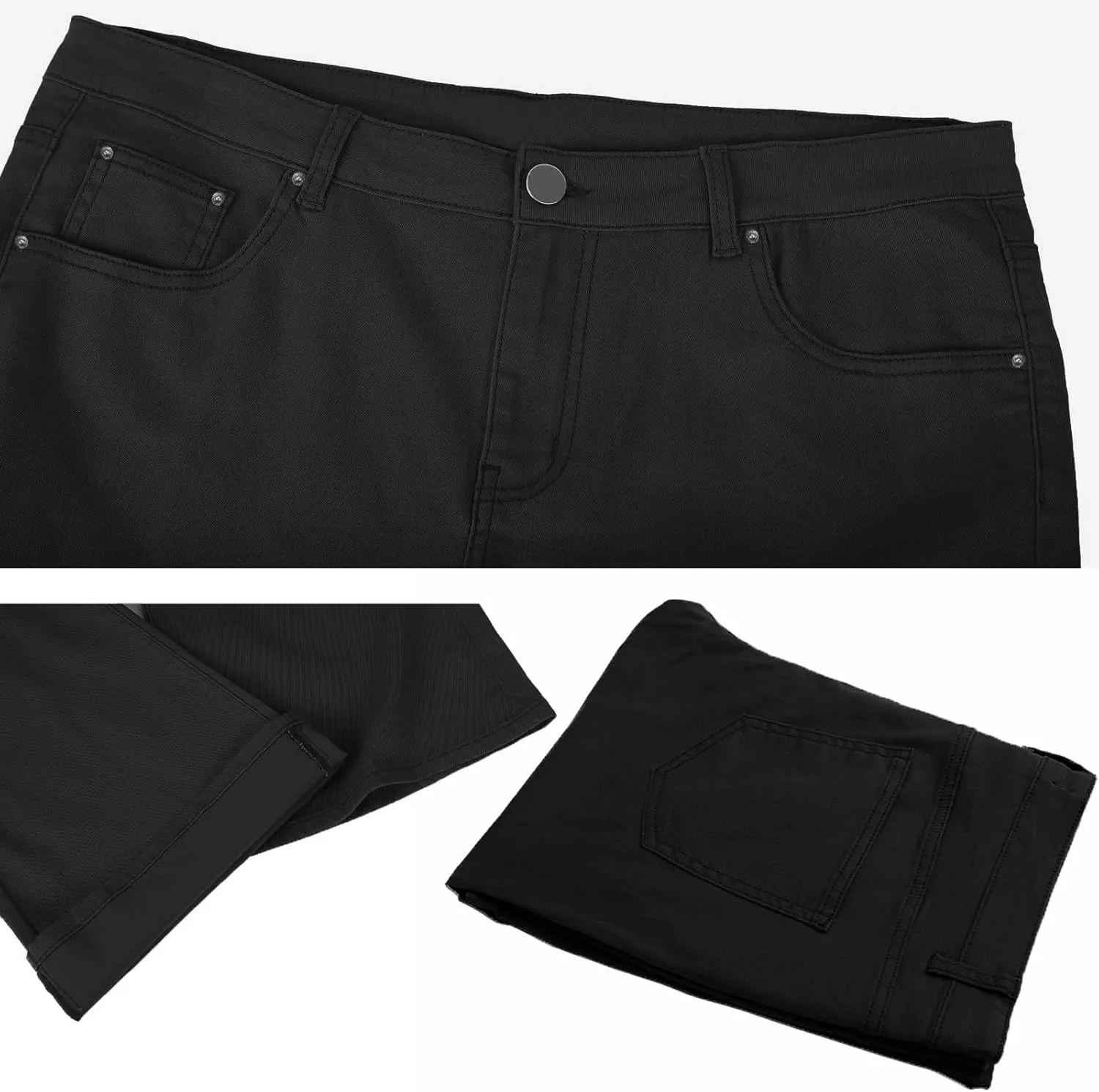 Men's Relaxed Stretch Vintage 60s 70s Bell Bottom Fit Comfort Flared Retro Leg Denim Jeans