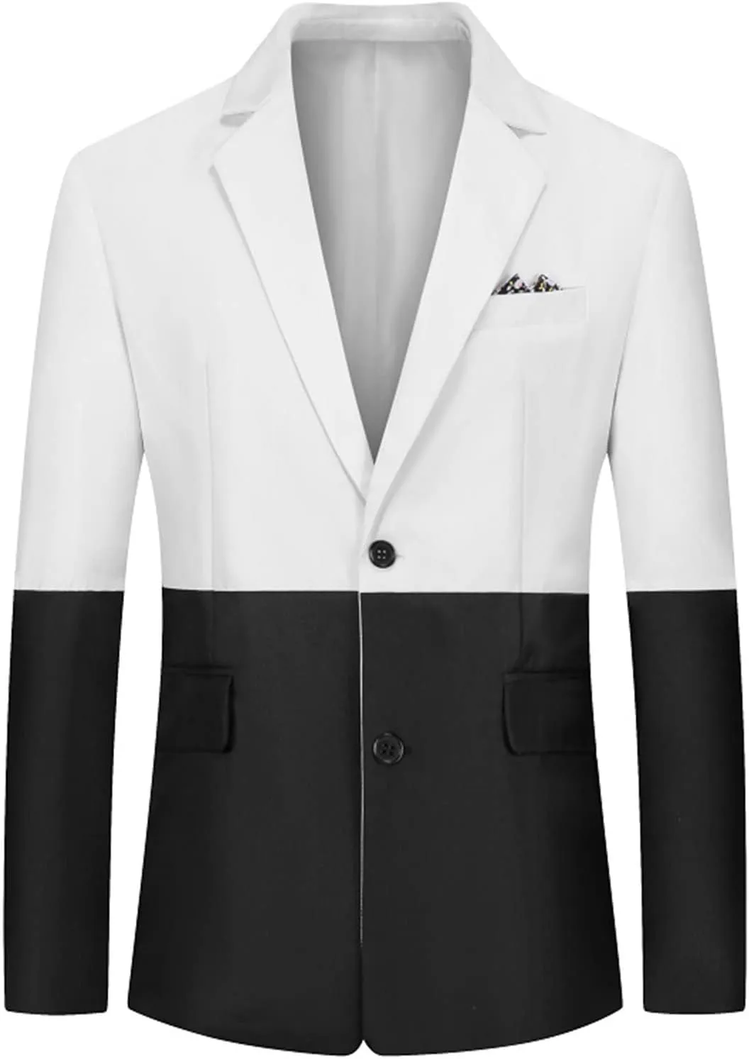 Men's Slim Fit Blazer 1 Buttons Stylish Business Suit Sports Coats Lightweight Single Breasted Lapel Prom Jacket